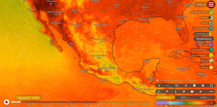 SE PRONOSTICAN LLUVIAS PUNTUALES TORRENCIALES EN PUEBLA, VERACRUZ, GUERRERO Y OAXACA.