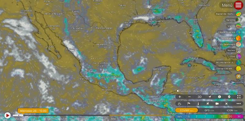 LLUVIAS PUNTUALES INTENSAS EN SONORA, CHIHUAHUA, PUEBLA, VERACRUZ, OAXACA Y CHIAPAS.- clamorsocial.com
