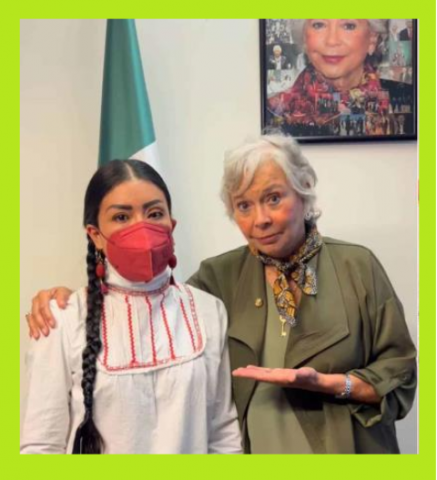 María Elena Ríos y Olga Sánchez Cordero.- Foto: redes sociales