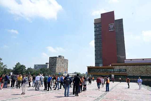 Efectiva participación de la comunidad de la UNAM en el Simulacro Nacional 2024