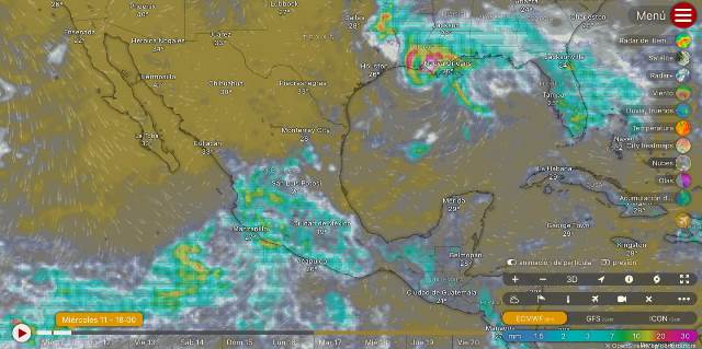 LLUVIAS INTENSAS EN GUERRERO MUY FUERTES EN OAXACA Y CHIAPAS.