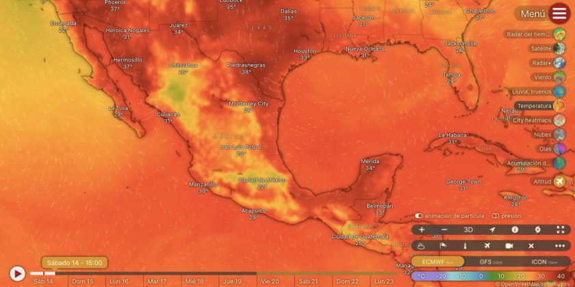 LLUVIAS MUY FUERTES EN GUERRERO Y OAXACA, FUERTES EN CHIAPAS.