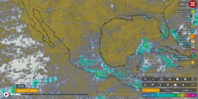 LLUVIAS PUNTUALES INTENSAS EN VERACRUZ, GUERRERO, OAXACA Y CHIAPAS