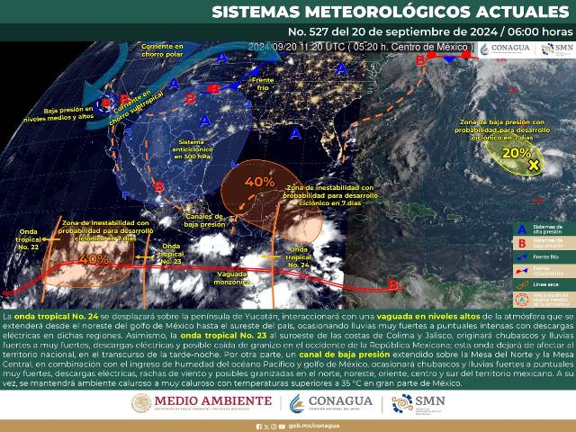 LLUVIAS INTENSAS EN OAXACA Y CHIAPAS.