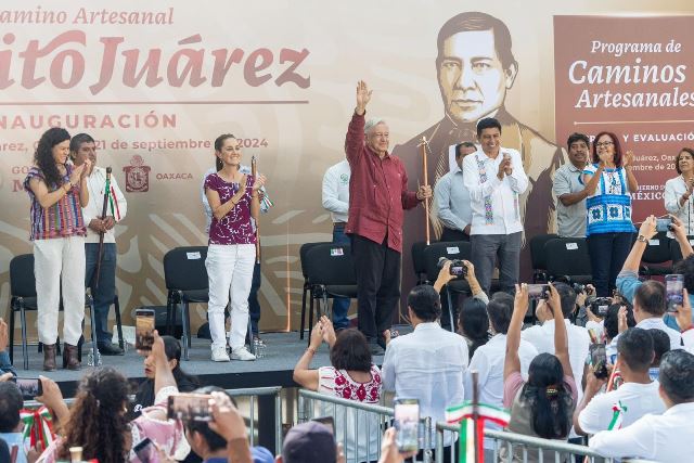 Recibe Oaxaca por última vez al presidente Andrés Manuel López Obrador