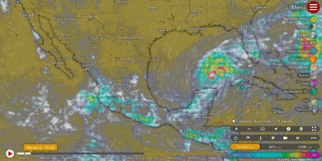 LA CIRCULACIÓN DEL HURACÁN MILTON PRODUCIRÁ LLUVIAS PUNTUALES INTENSAS EN YUCATÁN Y QUINTANA ROO