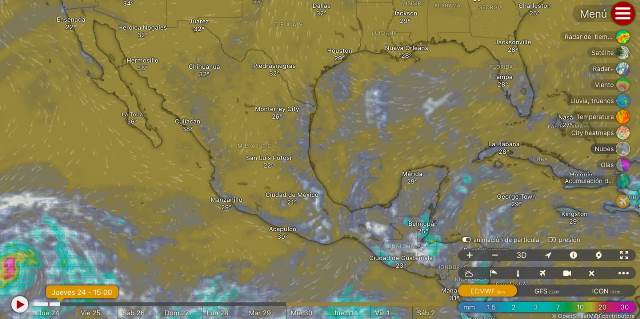 SE PRONOSTICAN LLUVIAS PUNTUALES FUERTES EN GUERRERO, OAXACA Y CHIAPAS.