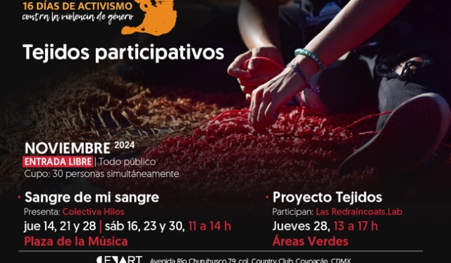 Para visibilizar las violencias que viven las mujeres se tendrán presentaciones de libros, tejidos participativos, charlas y talleres.