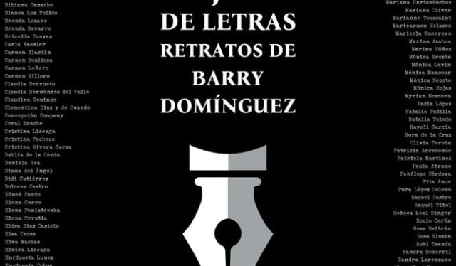 Barry Domínquez reúne 159 retratos inéditos de escritoras mexicanas capturadas por la lente del fotógrafo, con imágenes en blanco y negro, con negativo y formato digital.