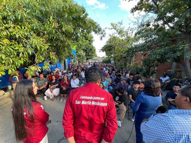 Ángel Silva fortalece su compromiso con San Martín Mexicapam: trabajo, cercanía y resultados.- clamorsocial.com