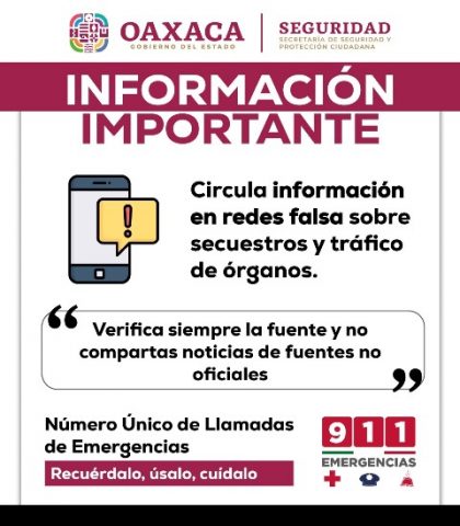 Gobierno de Oaxaca desmiente rumores sobre secuestros masivos.- clamorsocial.com