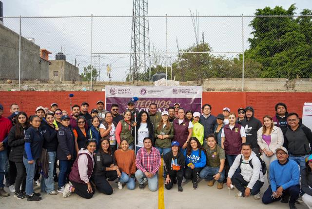 Tequio Vecinal transforma espacios públicos; llegó este sábado a la colonia Presidentes de México en Pueblo Nuevo.- clamorsocial.com