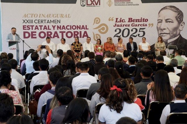La palabra como herramienta de transformación en el Certamen de Oratoria “Benito Juárez”.- clamorsocial.com
