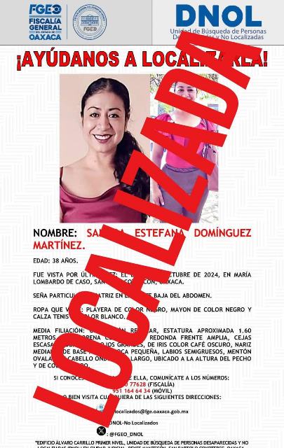 En operativo, localizan cuerpos de activista Sandra Domínguez y Alexander Hernández: Fiscalía de Oaxaca