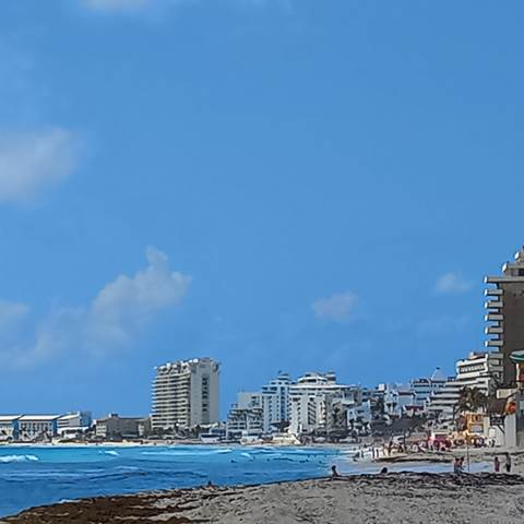 Ni siquiera se ha logrado 80% de ocupación hotelera en Cancún, en plena Semana Santa. Foto: Especial