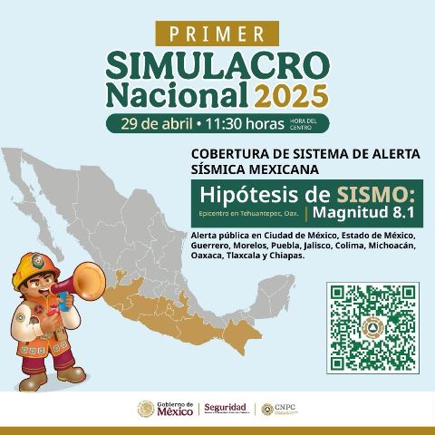 Todo listo para el simulacro de sismo para este martes