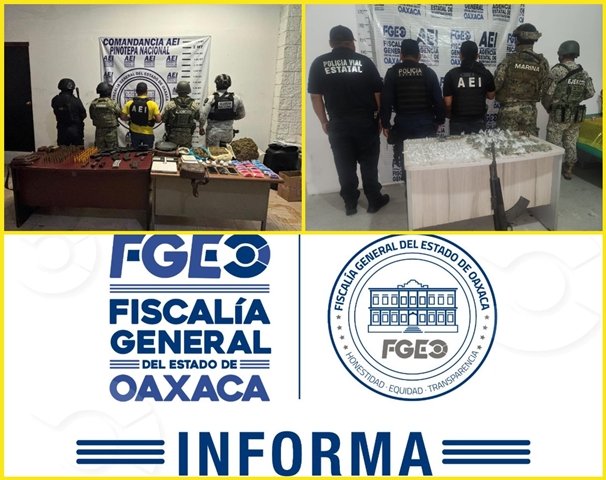 FGEO realiza cateos contra narcomenudeo en Huatulco y Pinotepa: aseguran drogas y armas de fuego.- CLAMORSOCIAL.COM
