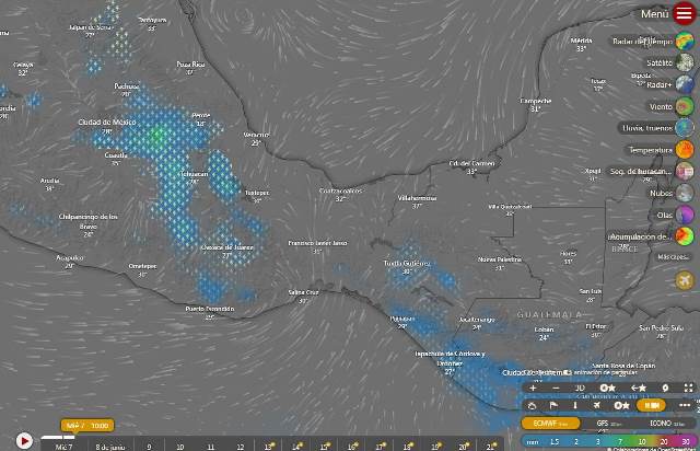 LLUVIAS FUERTES EN EL ORIENTE Y SURESTE DE MÉXICO, ADEMÁS CONTINUARÁ LA ONDA DE CALOR EN 21 ENTIDADES DEL PAÍS.- clamorsocial.com