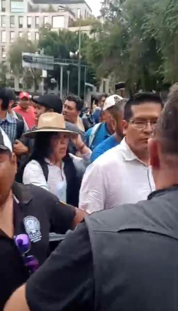 EN VIDEO AGRESIONES A LA LIDER DE LA SECCION 22