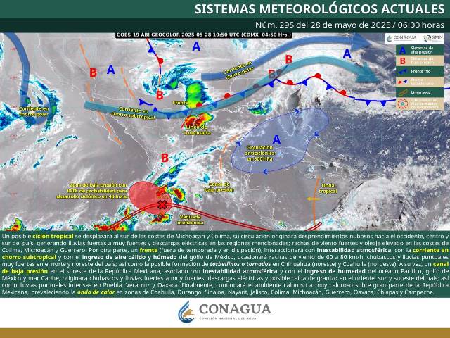 LLUVIAS INTENSAS EN EL ORIENTE Y SURESTE DE MÉXICO.-clamorsocial.com