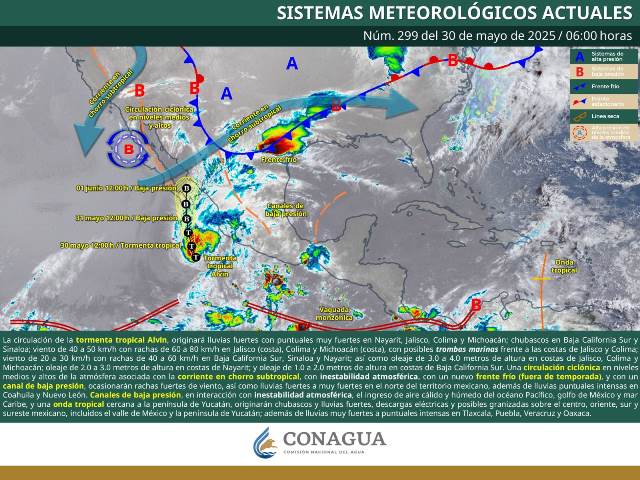 LLUVIAS MUY FUERTES A INTENSAS EN EL NORTE, OCCIDENTE, CENTRO, ORIENTE Y SURESTE DE MÉXICO.- clamorsocial.com
