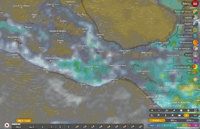 LLUVIAS PUNTUALES INTENSAS EN OAXACA Y CHIAPAS.- clamorsocial.com
