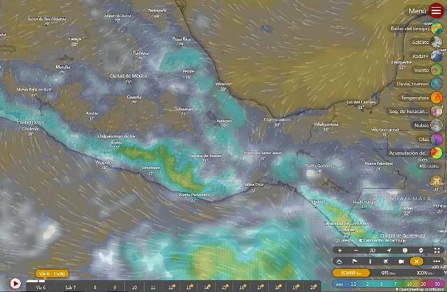 LLUVIAS PUNTUALES INTENSAS EN OAXACA Y CHIAPAS.- clamorsocial.com