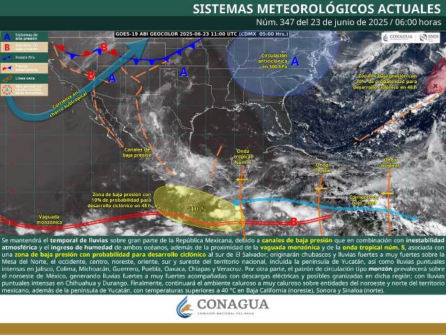CONTINUARÁ EL TEMPORAL DE LLUVIAS EN GRAN PARTE DEL TERRITORIO NACIONAL.- clamorsocial.com