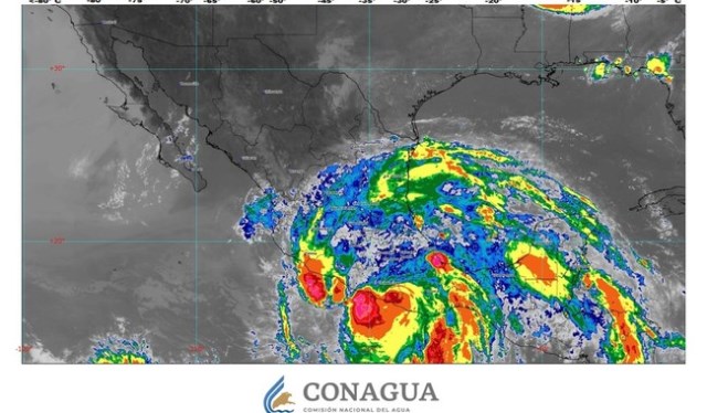 Huracán Erick de categoría 1 se localiza en tierra sobre el oriente de Guerrero.