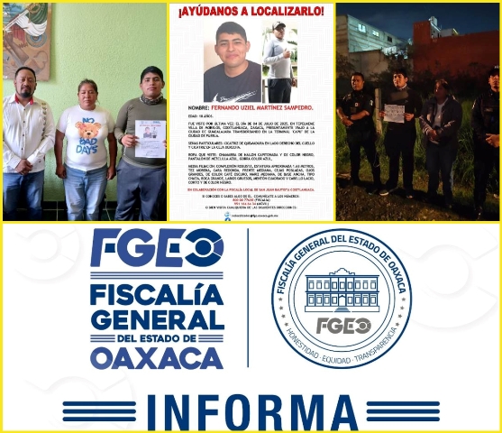 Fiscalía de Oaxaca encuentra a una persona No Localizada que fue enganchado para reclutarlo por un grupo armado y viajaba rumbo a Guadalajara.- clamorsocial.com