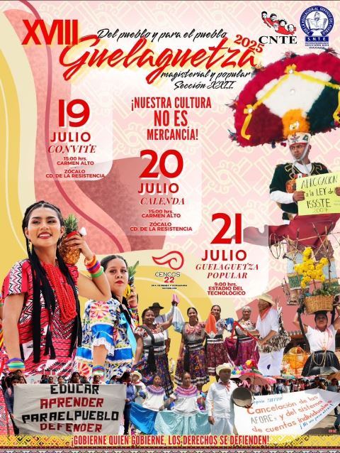 Si habrá Guelaguetza Magisterial este 2025.- CLAMORSOCIAL.COM