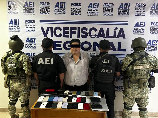 Aseguran 278 teléfonos celulares, computadoras portátiles y 133 relojes robados durante Operativo Pescador en la Central de Abasto: Fiscalía de Oaxaca.- clamorsocial.com