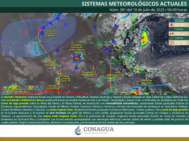 LLUVIAS PUNTUALES FUERTES EN GUERRERO, OAXACA Y CHIAPAS.- clamorsocial.com