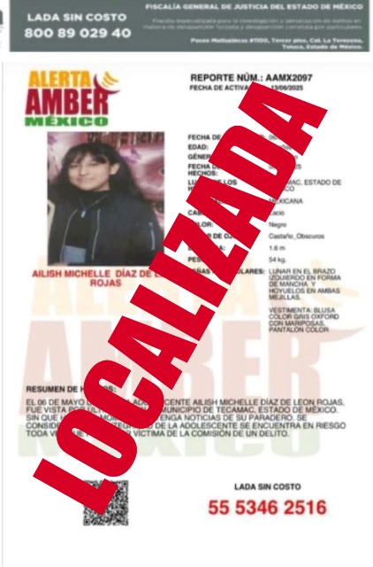 Fiscalía de Oaxaca localiza en Puerto Escondido a adolescente reportada como No Localizada en Tecamac, en el Estado de México.- CLAMORSOCIAL.COM