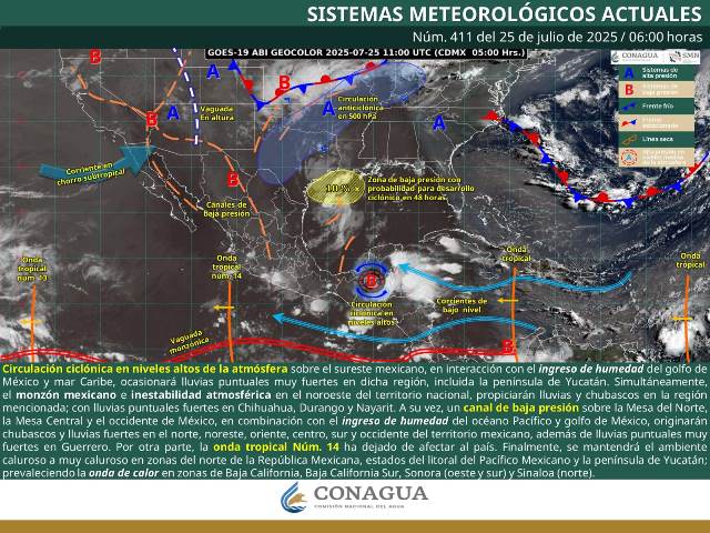Se prevén lluvias con tormentas eléctricas en algunas regiones de Oaxaca.- clamorsocial.com