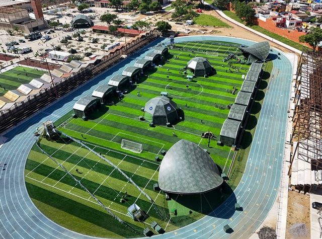 Explosión la gran fuerza de México en el parque primavera.- clamorsocial.com
