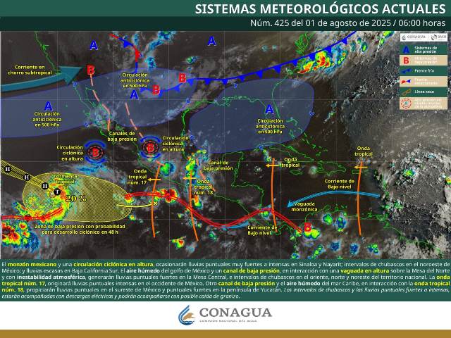 Se prevén tormentas eléctricas y rachas de viento en Oaxaca durante la tarde y noche.- clamorsocial.com