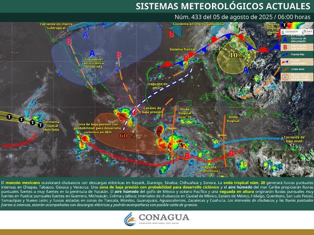 Este martes continuarán lluvias y tormentas en diferentes puntos de Oaxaca.- clamorsocial.com