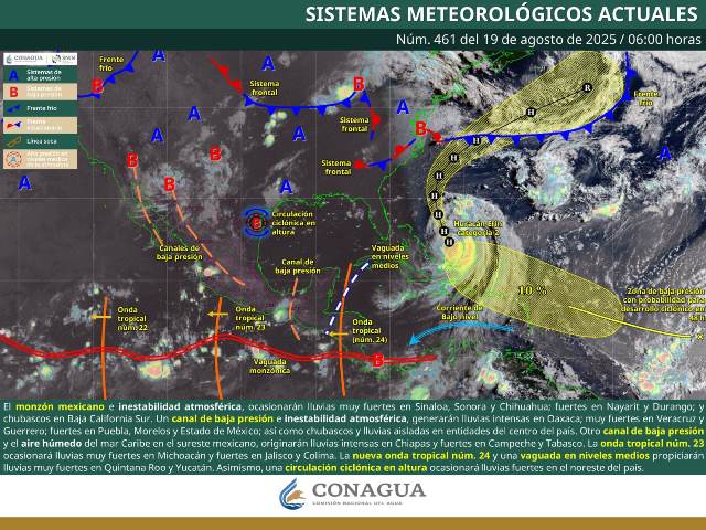 SE PRONOSTICAN LLUVIAS INTENSAS EN OAXACA Y CHIAPAS.- clamorsocial.com