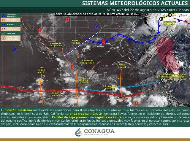 LLUVIAS INTENSAS EN ZONAS DE JALISCO, OAXACA Y VERACRUZ.- CLAMORSOCIAL.COM