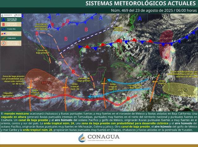 LLUVIAS PUNTUALES MUY FUERTES EN GUERRERO, OAXACA Y CHIAPAS.- clamorsocial.com