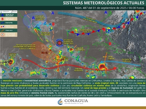 LLUVIAS INTENSAS EN ZONAS DE CHIHUAHUA, SINALOA Y NAYARIT.- clamorsocial.com
