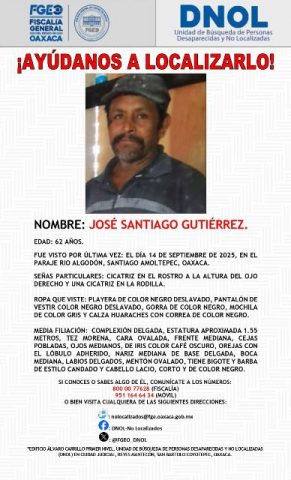 FGEO fortalece operativo interinstitucional para localizar a una persona en Santiago Amoltepec.-clamorsocial.com