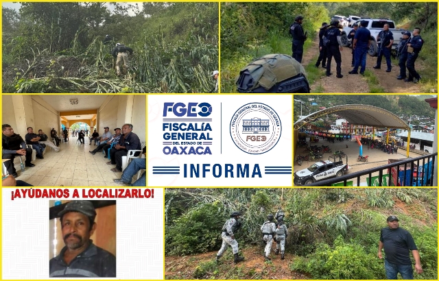 FGEO fortalece operativo interinstitucional para localizar a una persona en Santiago Amoltepec.-clamorsocial.com
