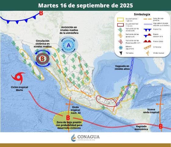SE PREVÉN LLUVIAS PUNTUALES INTENSAS EN VERACRUZ, TABASCO, OAXACA Y CHIAPAS.- clamorsocial.com