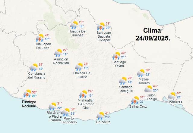 SE PRONOSTICAN LLUVIAS INTENSAS EN ZONAS DE GUERRERO Y OAXACA.- clamorsocial.com