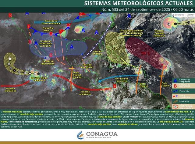 SE PRONOSTICAN LLUVIAS INTENSAS EN ZONAS DE GUERRERO Y OAXACA.- clamorsocial.com