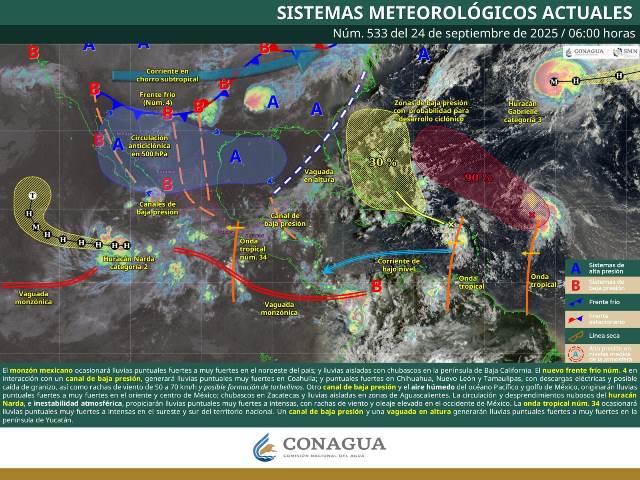 SE PRONOSTICAN LLUVIAS INTENSAS EN ZONAS DE GUERRERO Y OAXACA.- clamorsocial.com