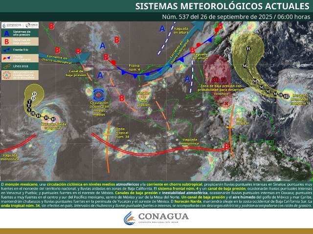 SE PRONOSTICAN LLUVIAS INTENSAS EN ZONAS DE PUEBLA, VERACRUZ Y OAXACA.- clamorsocial.com