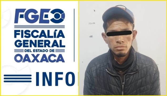 Fiscalía de Oaxaca aprehende a J.L.G., alias “El Lagartijo”, detenido en posesión de un arma hechiza, drogas y una cámara de videovigilancia.-CLAMORSOCIAL.COM
